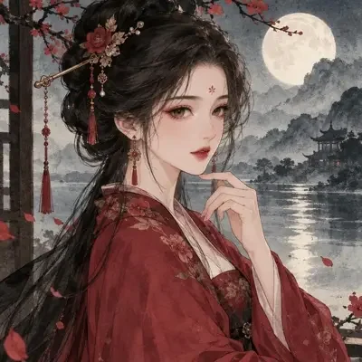 作者 江月白 头像插画